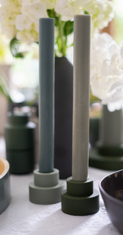 Soy Blend Unscented Candles Tall - Sage Olive