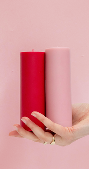 Soy Blend Unscented Candles - Cherry Blush