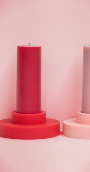 Soy Blend Unscented Candles - Cherry Blush