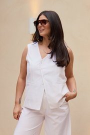 PRE-ORDER Vienna Vest - White
