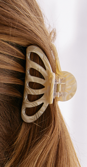 Sadie Claw Clip - Cream