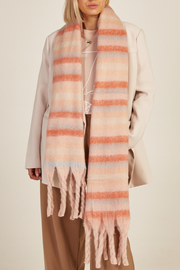 Myles Scarf - Blush Stripe