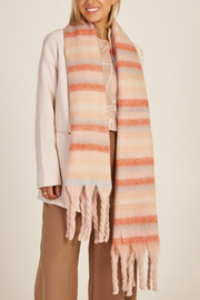 Myles Scarf - Blush Stripe