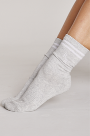 Core Stripe Socks - Grey Marle