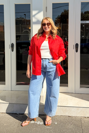 Lola Barrel Jean - Summer Blue