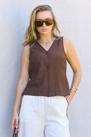 Eliza Top - Chocolate