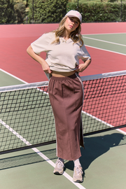 Noah Skirt - Chocolate Cream Stripe