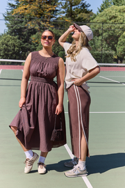 Noah Skirt - Chocolate Cream Stripe