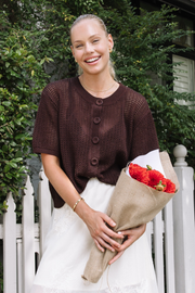 Elsie Crochet Top - Chocolate