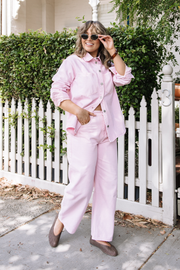 Lola Barrel Jean - Pink