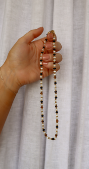 Zoey Beaded Necklace - Gold