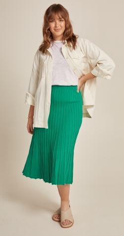 Savannah Knitted Skirt - Green