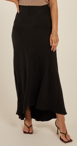 Blakely Cupro Skirt - Black