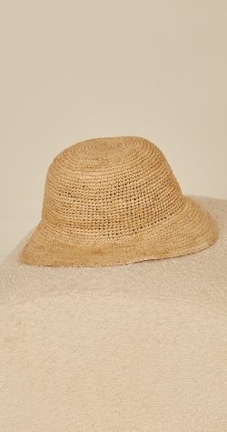 Kai Bucket Hat - Natural Raffia 