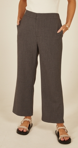 Anderson Cropped Pant - Grey
