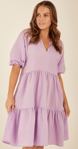 Clementine Dress - Bright Lilac