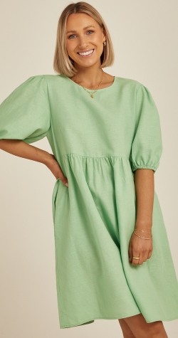 Winnie Mini Dress - Green