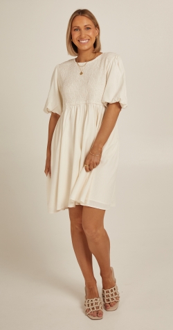Cleo Dress - White