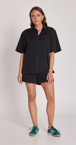 Arlo Denim Shirt - Black