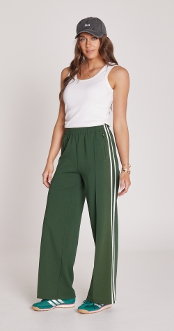 PRE-ORDER Noah Wide Pant - Green Stripe
