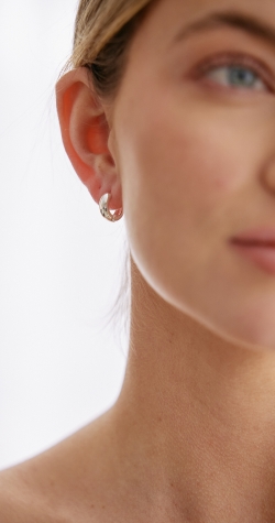 Sienna Small Hoop Earrings - Silver