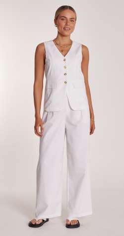 Cameron Vest - White