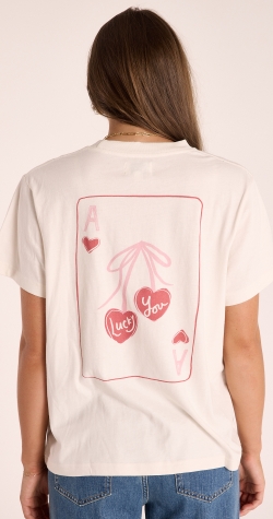 Lucky You Graphic Tee - Stone