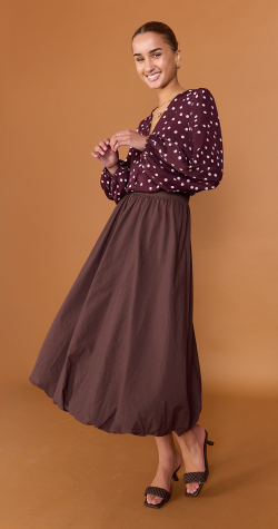 Aria Skirt - Chocolate