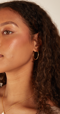 Serena Hoop Earrings - Gold