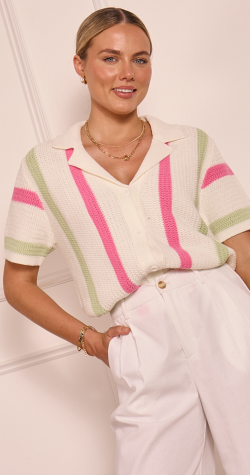 Isla Top - Sorbet Stripe 