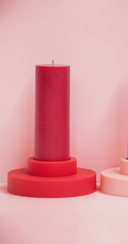Silicone Candle Holders - Cherry Blush