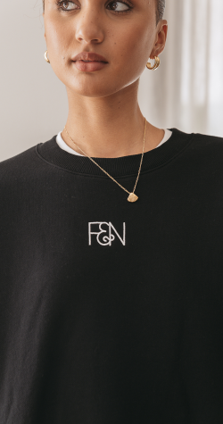 Signature Logo Crew - Black