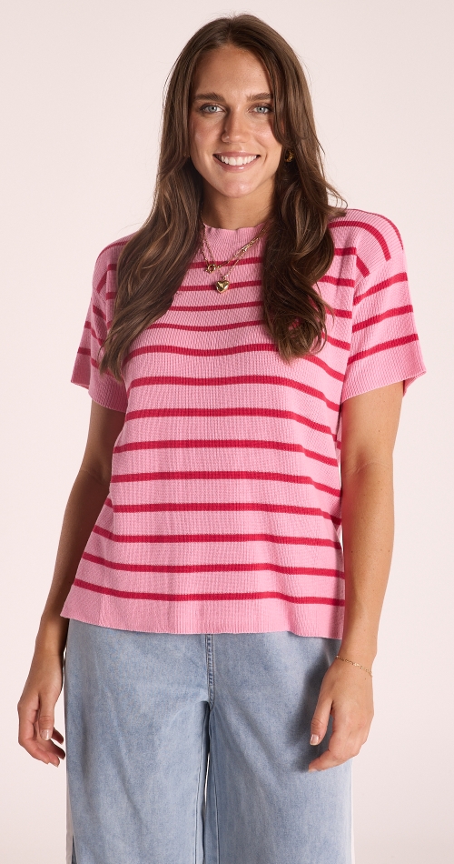 Tee Stripe Feather Tee Stripe Feather