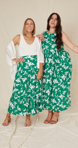 Soho Dress - Green Floral