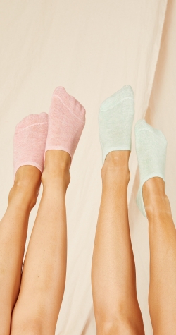 Cassidy Sock Twin Pack - Pink and Green