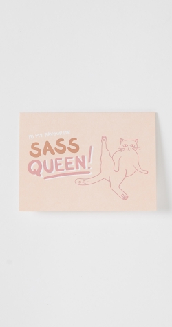 Sass Queen Greeting Card