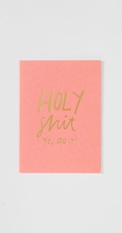 Holy Shit! Foiled Greeting Card